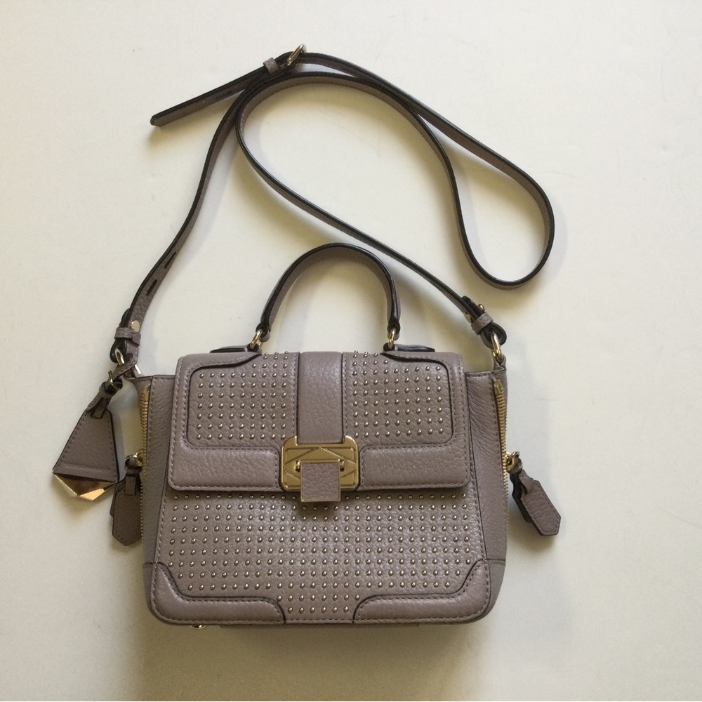 Rebecca Minkoff Elle Mini Studded Leather Satchel Crossbody